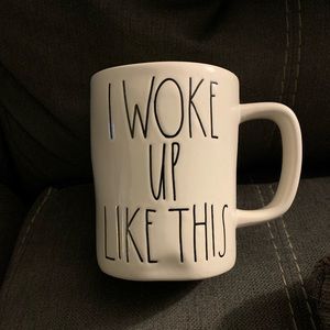 Rae Dunn I WOKE UP LIKE THIS ceramic mug
